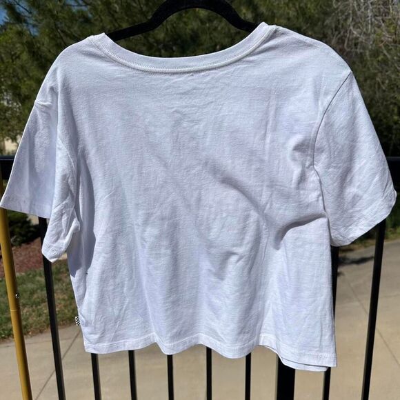 Vans Cropped Tee Women's M – Y2K Pastel Logo Skate Style - Picture 4 of 6